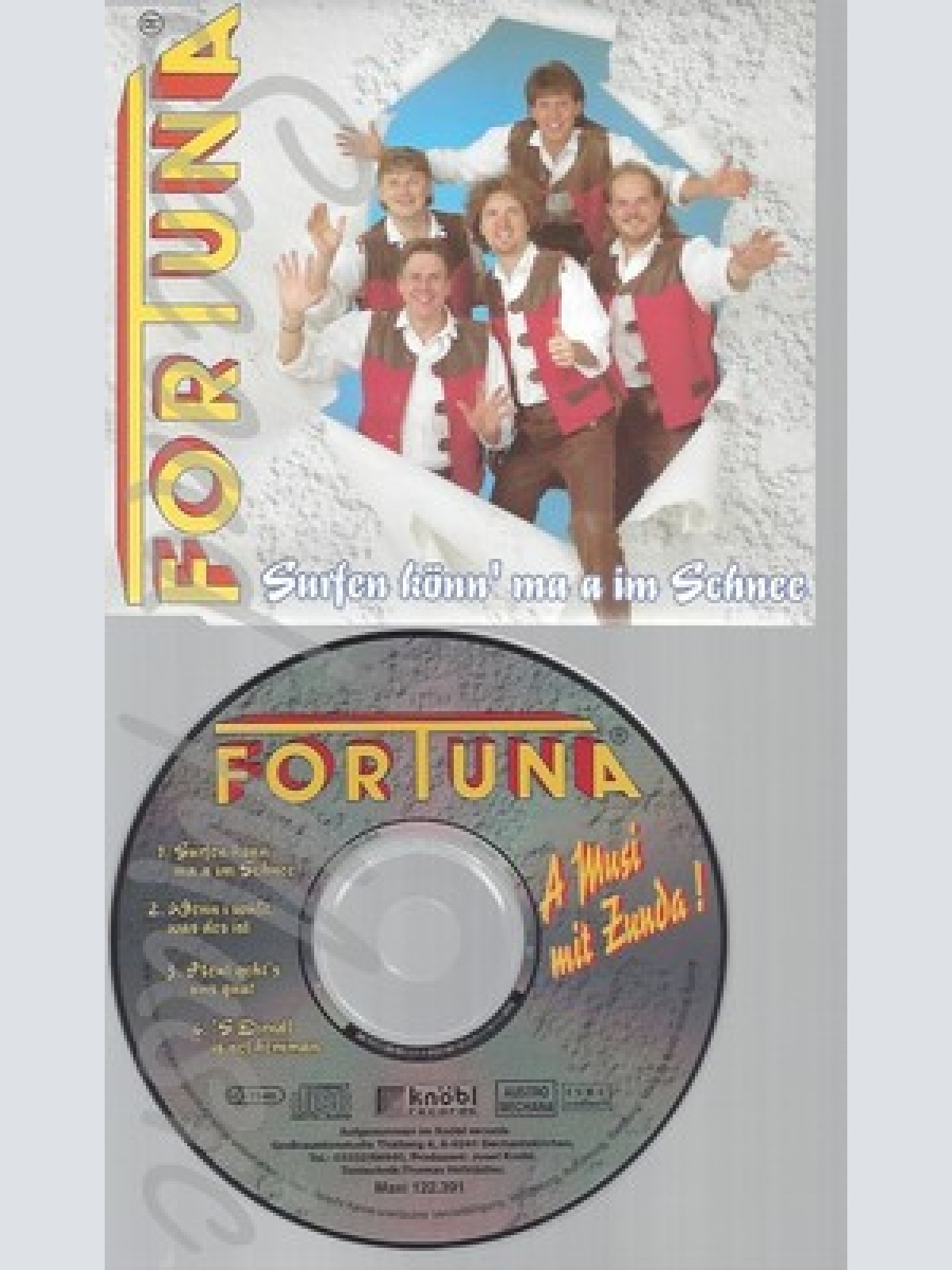 CD--FORTUNA - SINGLE -- SURFEN KOENN MA IM SCHNEE