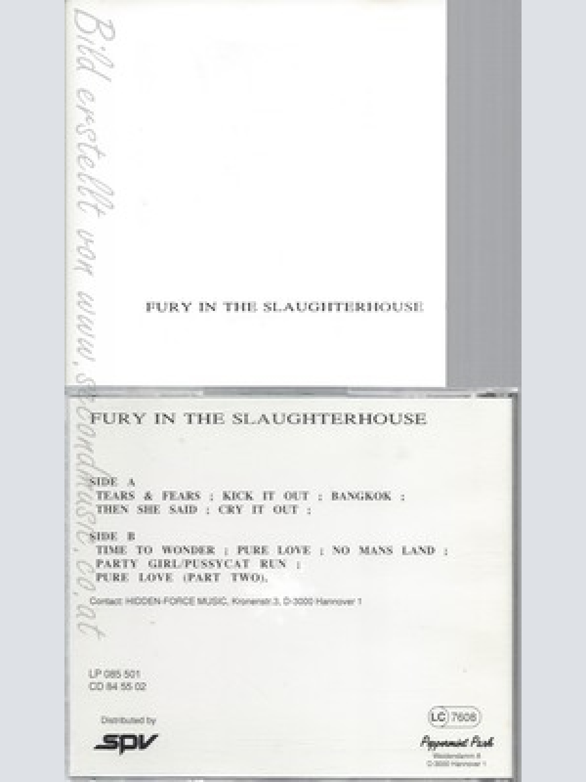 CD--FURY IN THE SLAUGHTERHOUSE--SAME--