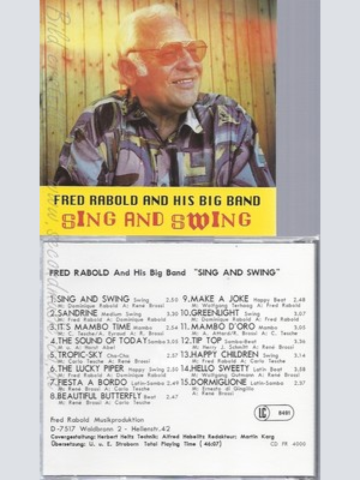 CD--FRED RABOLD AND HIS BIG BAND--SING AND SWING