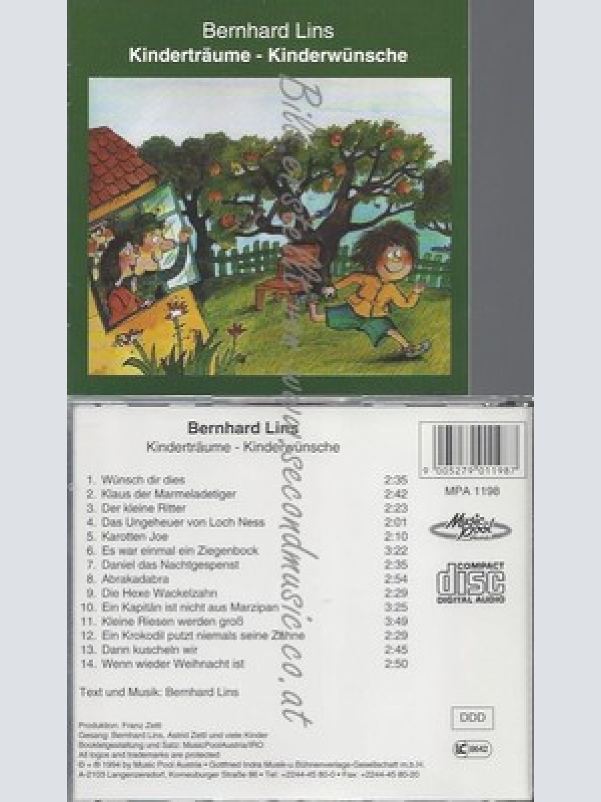 CD--BERNHARD LINS--KINDERTRÄUME -KINDERWÜNSCHE--