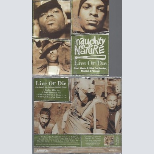 CD--PROMO--NAUGHTY BY NATURE--LIVE OR DIE