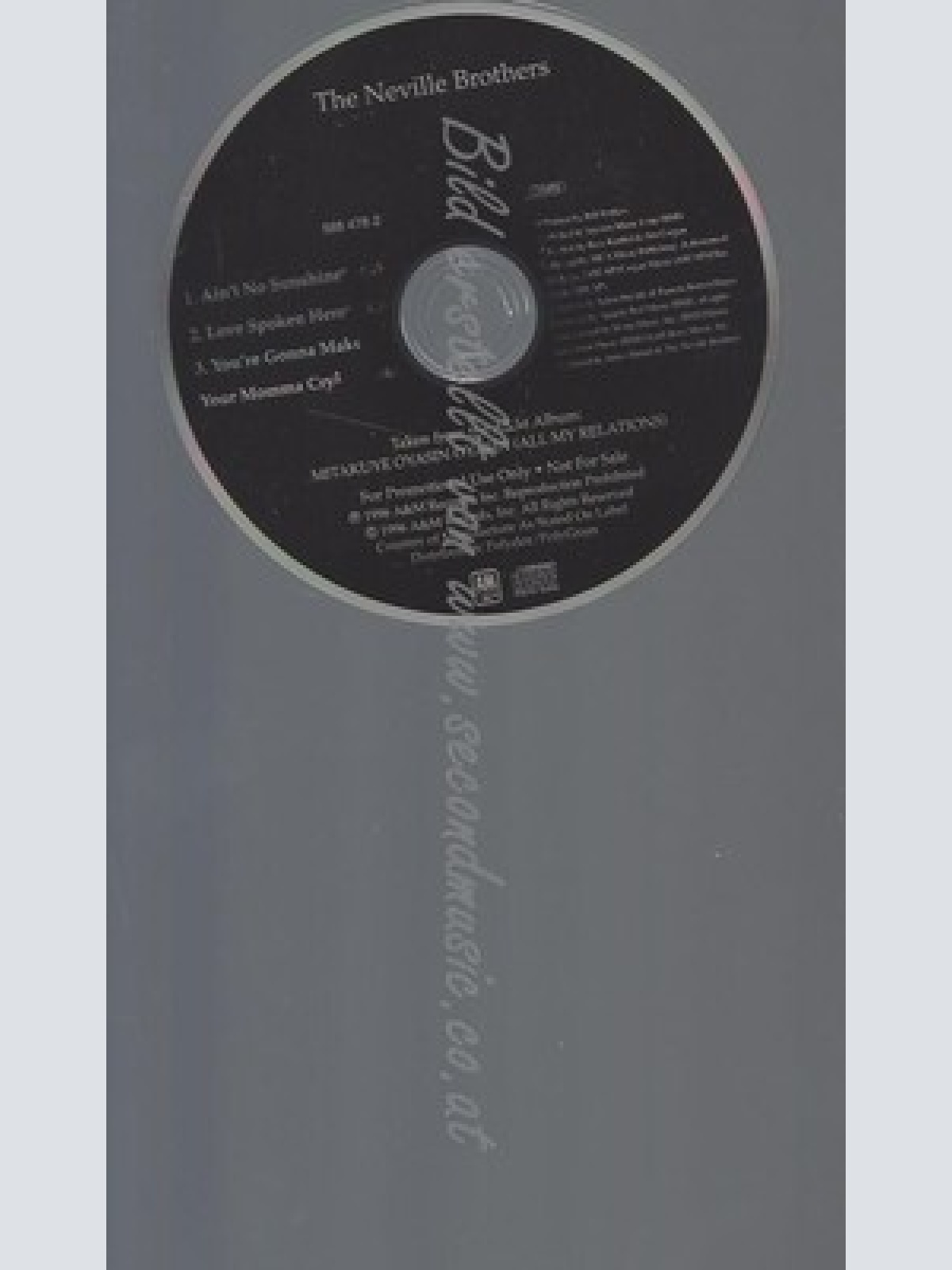 CD--PROMO--THE NEVILLE BROTHERS--AIN'T NO SUNSHINE