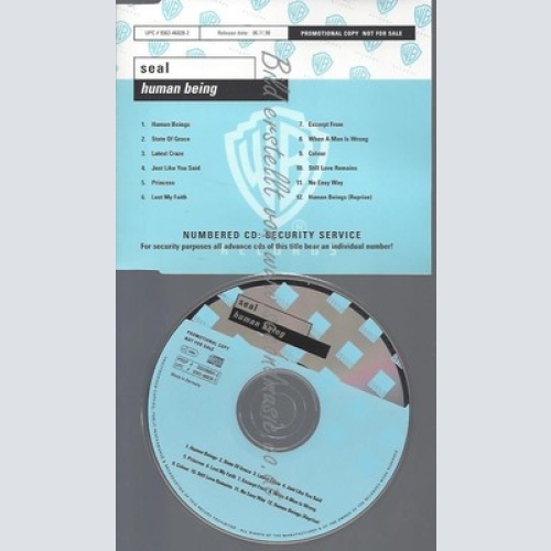CD--PROMO--SEAL--HUMAN BEING--12 TRACKS