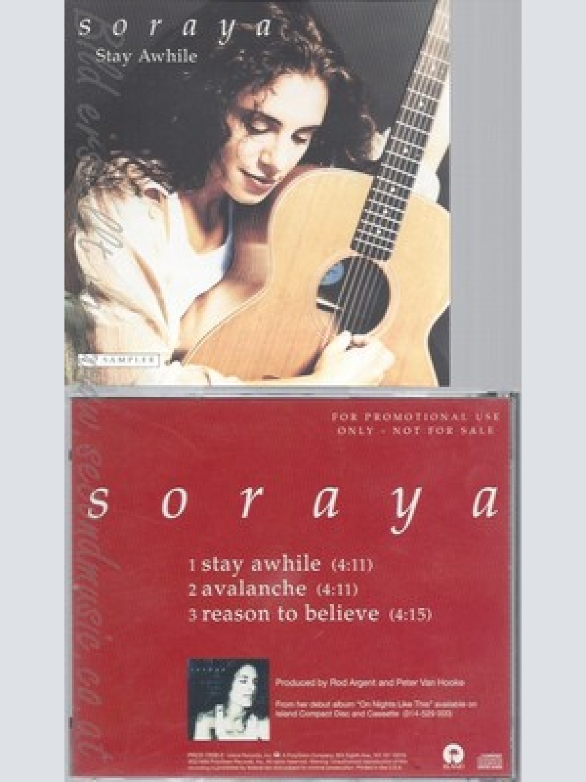 CD--SORAYA--STAY AWHILE--PROMO