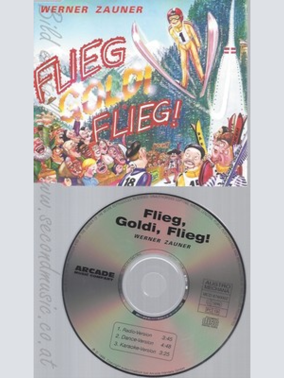 CD--WERNER ZAUNER - SINGLE -- FLIEG GOLDI FLIEG