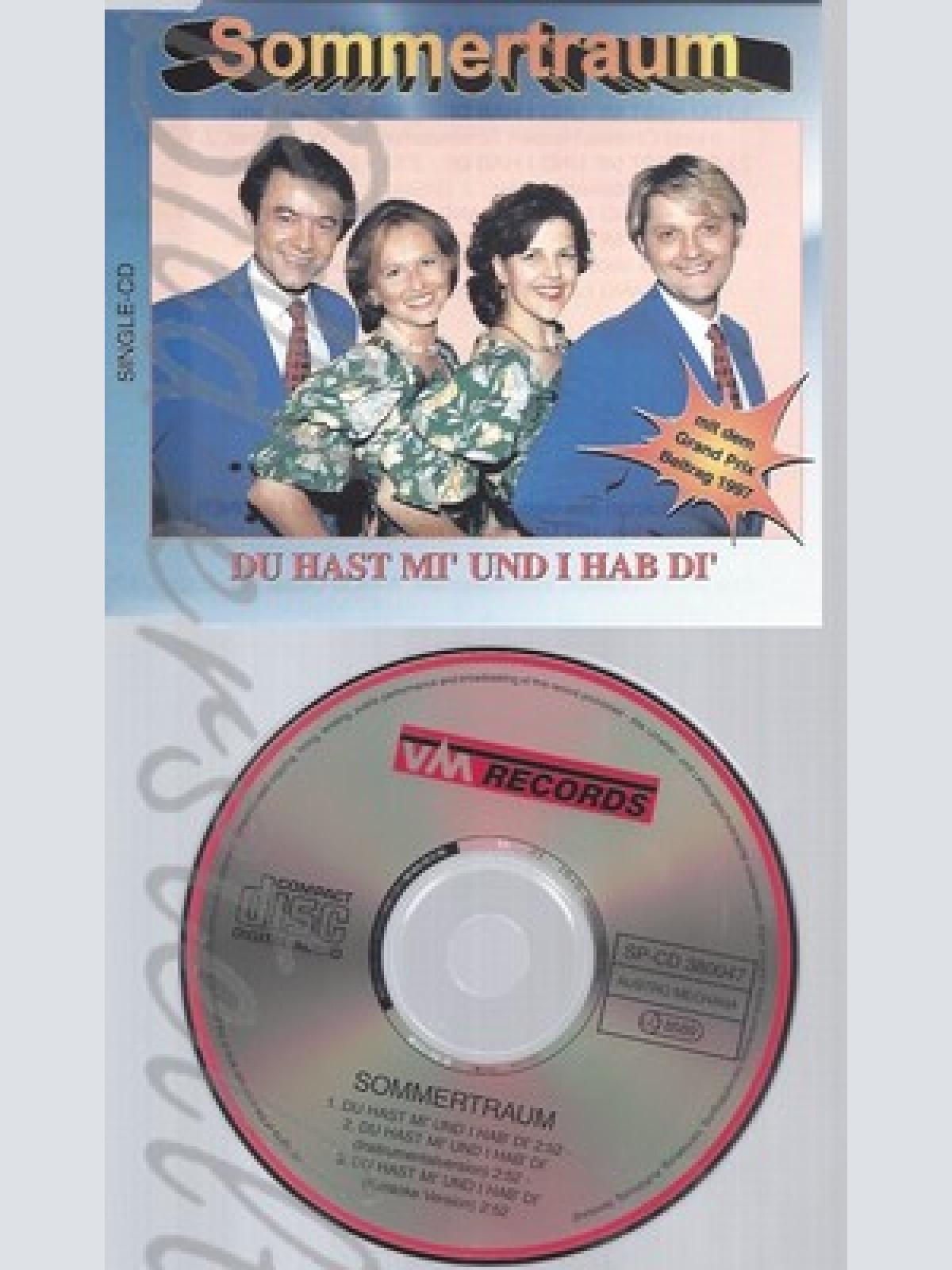 CD--SOMMERTRAUM--DU HAST MI UND I HAB DI