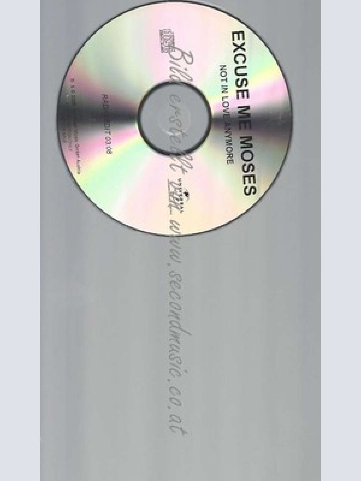CD--PROMO--EXCUSE ME MOSES--NOT IN LOVE ANMORE