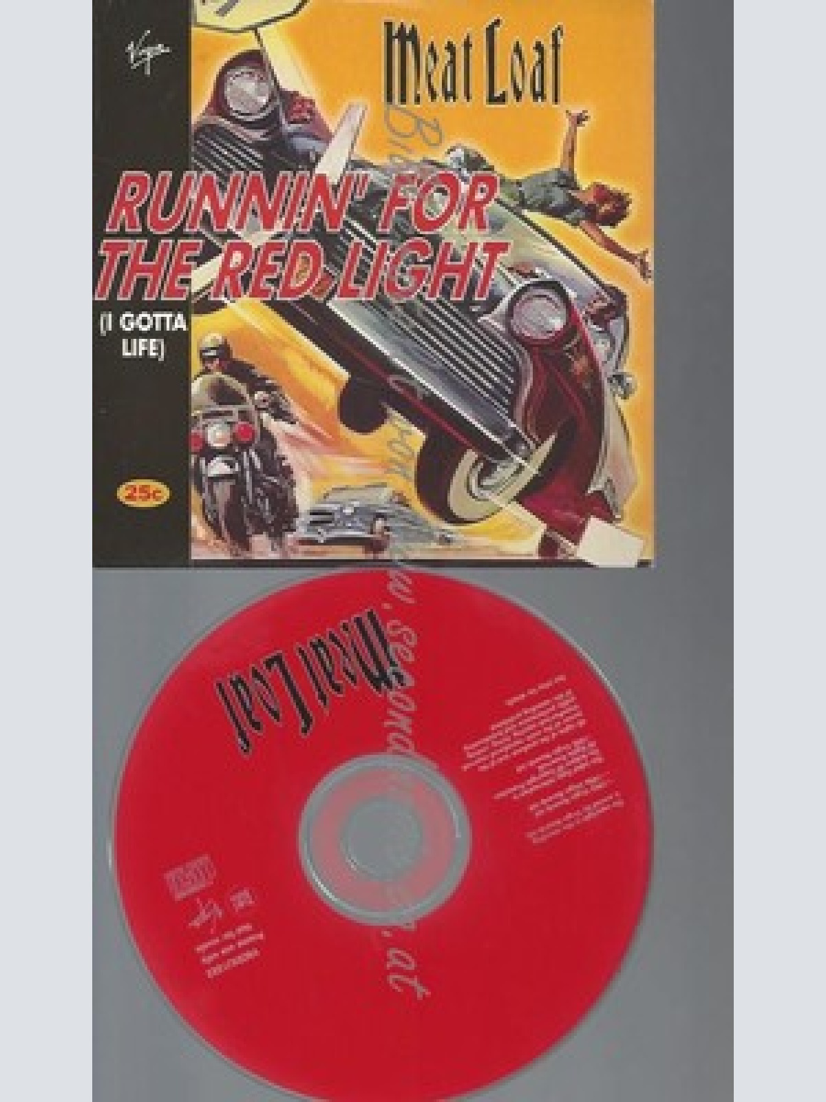 CD--PROMO--MEAT LOAF--RUNNIN FOR THE RED LIGHT--4TRACKS