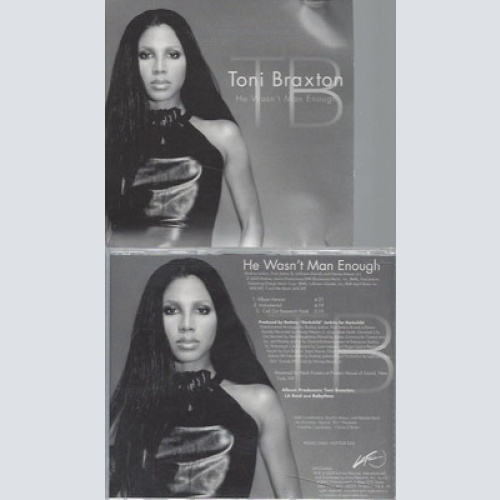 CD--PROMO--TONI BRAXTON--HE WASNT MAN ENOUGH