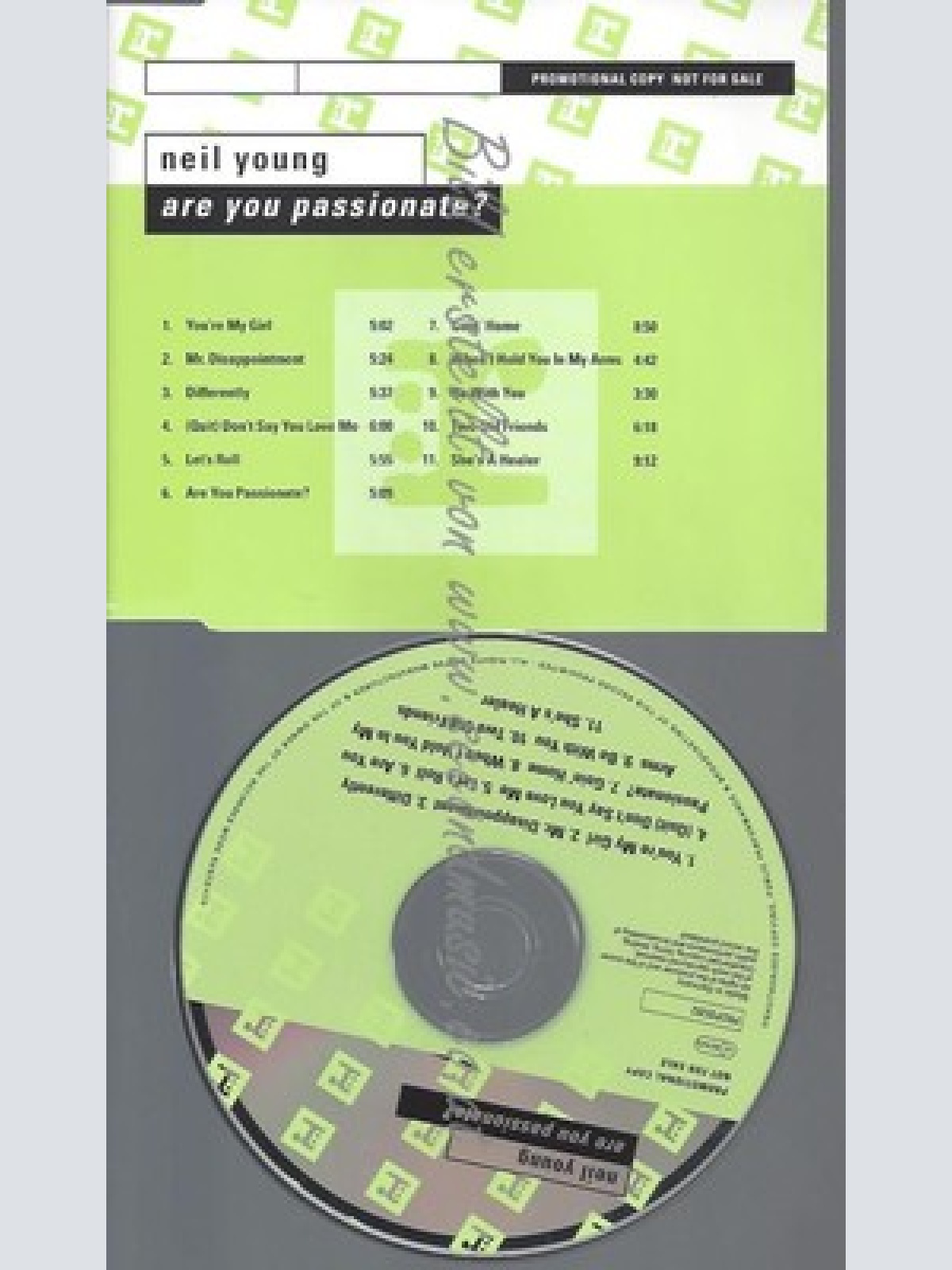 CD--PROMO--NEIL YOUNG--ARE YOU PASSIONATE--11 TRACKS
