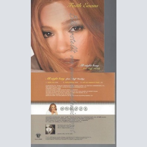 CD--PROMO--FAITH EVANS--ALL NIGHT LONG--3 TRACKS