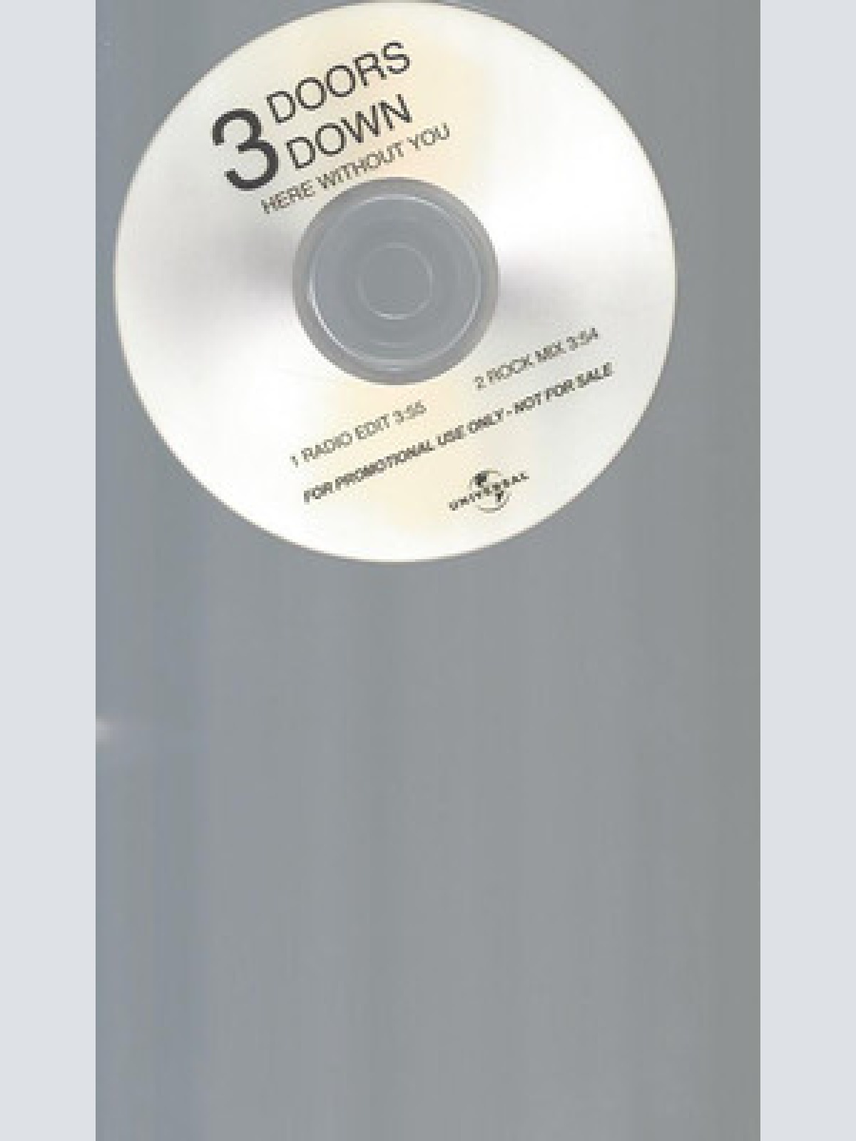 CD--PROMO--3DOORS DOWN--HERE WITHOUT YOU