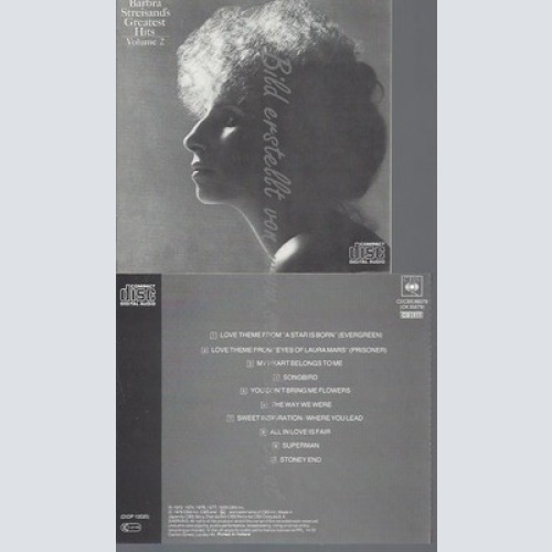 CD--BARBRA STREISAND --GREATEST HITS VOL 2--