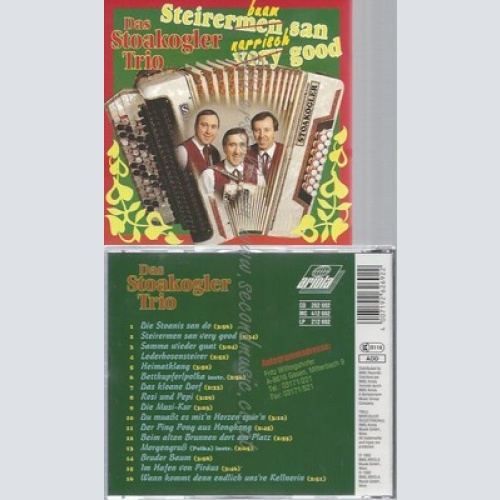 CD--STOAKOGLER TRIO -- -- STEIRER MEN SAN VERY GOOD