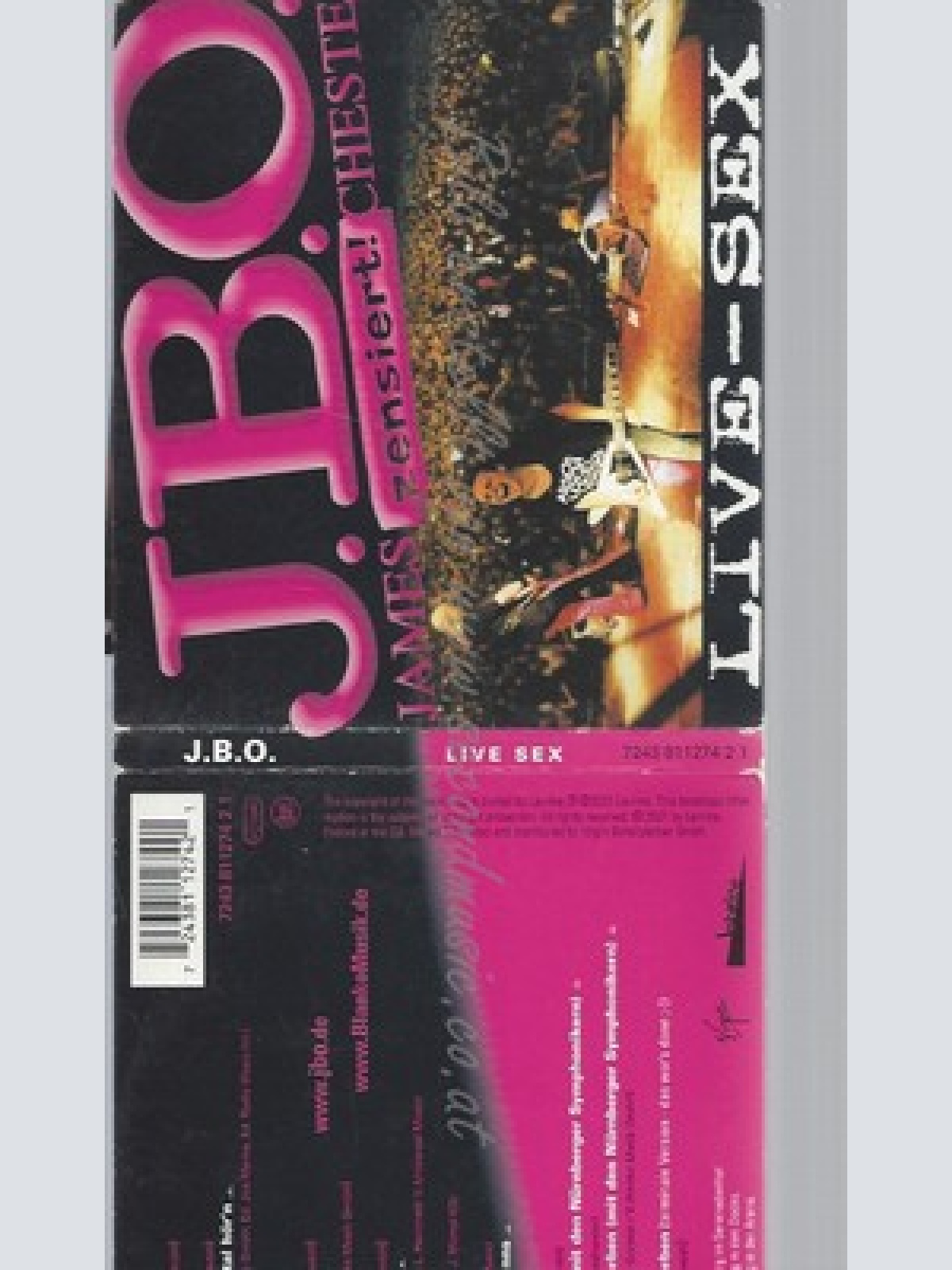 CD--J.B.O. -- -- LIVE SEX
