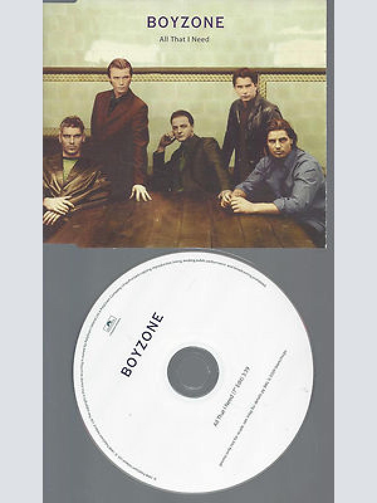 CD-BOYZONE ALL THAT I NEED --PROMO