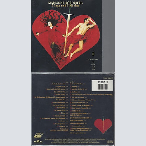 CD-MARIANNE ROSENBERG 5 TAGE UND 5 NÄCHTE