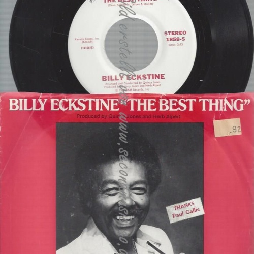 7"  Billy Eckstine  The Best Thing // PROMO