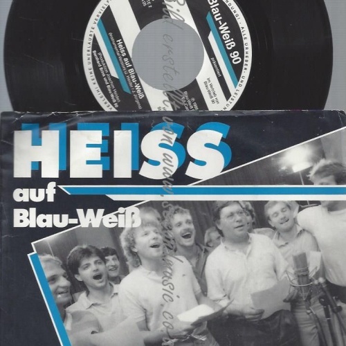 7" BERNHARD BRINK HEISS AUF BLAU WEISS