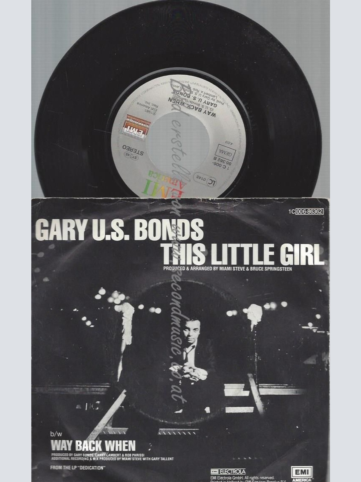 7" Gary U.S. Bonds  This Little Girl //Bruce Springsteen
