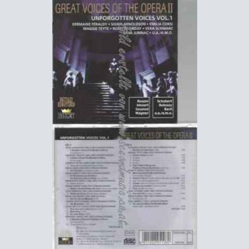 CD----GREAT VOICES OF THE OPERA UNFORGOTTEN VOICES S.ARNOLDSON