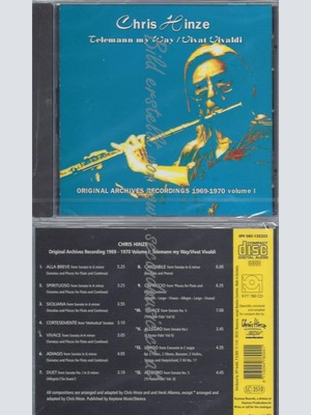 CD--IVAT VIVALDI/ CHRIS HINZE COMBINATION--TELEMANN MY WAY