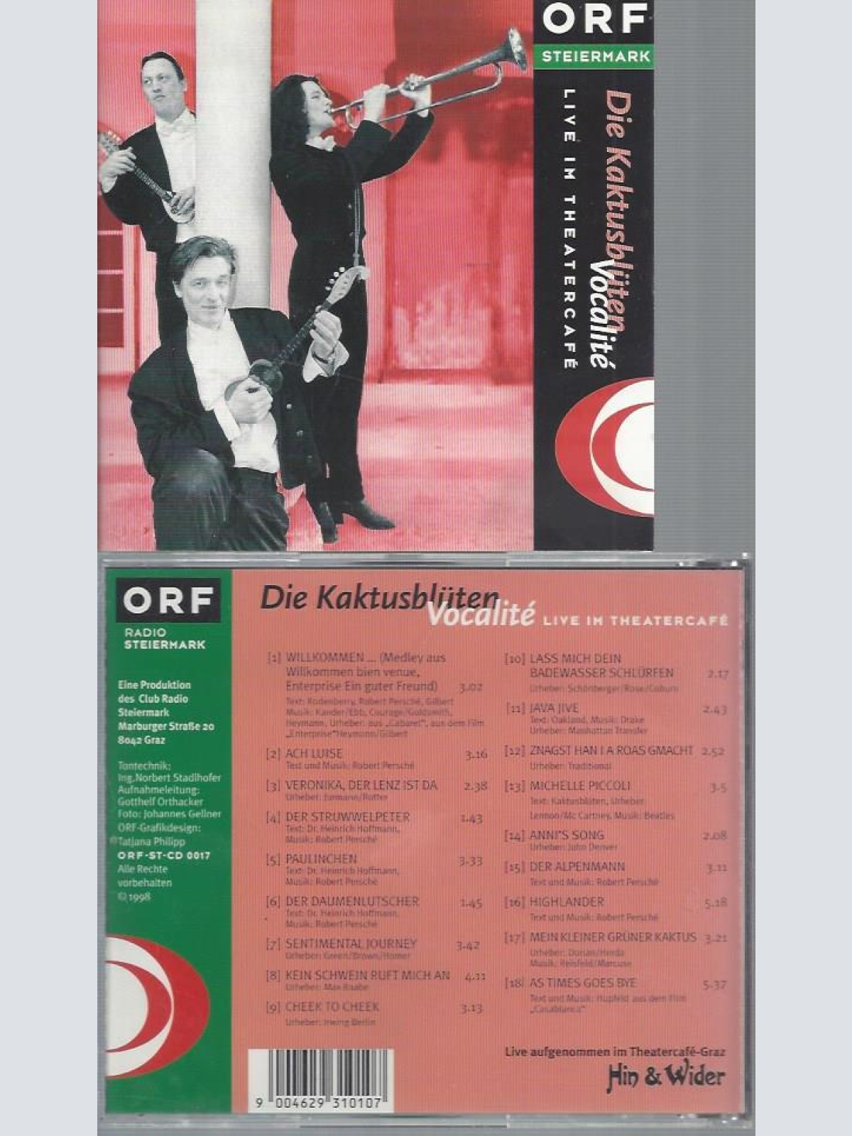 CD--DIE KAKTUSBLÜTEN LIVE IM THEATERCAFE // ORF STEIERMARK