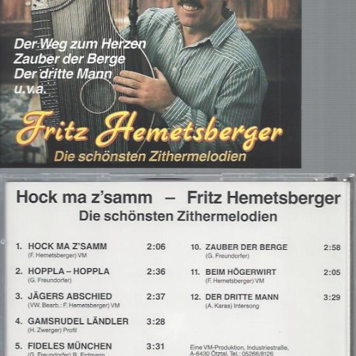 CD--FRITZ HEMETSBERGER HOCK MA ZSAMM