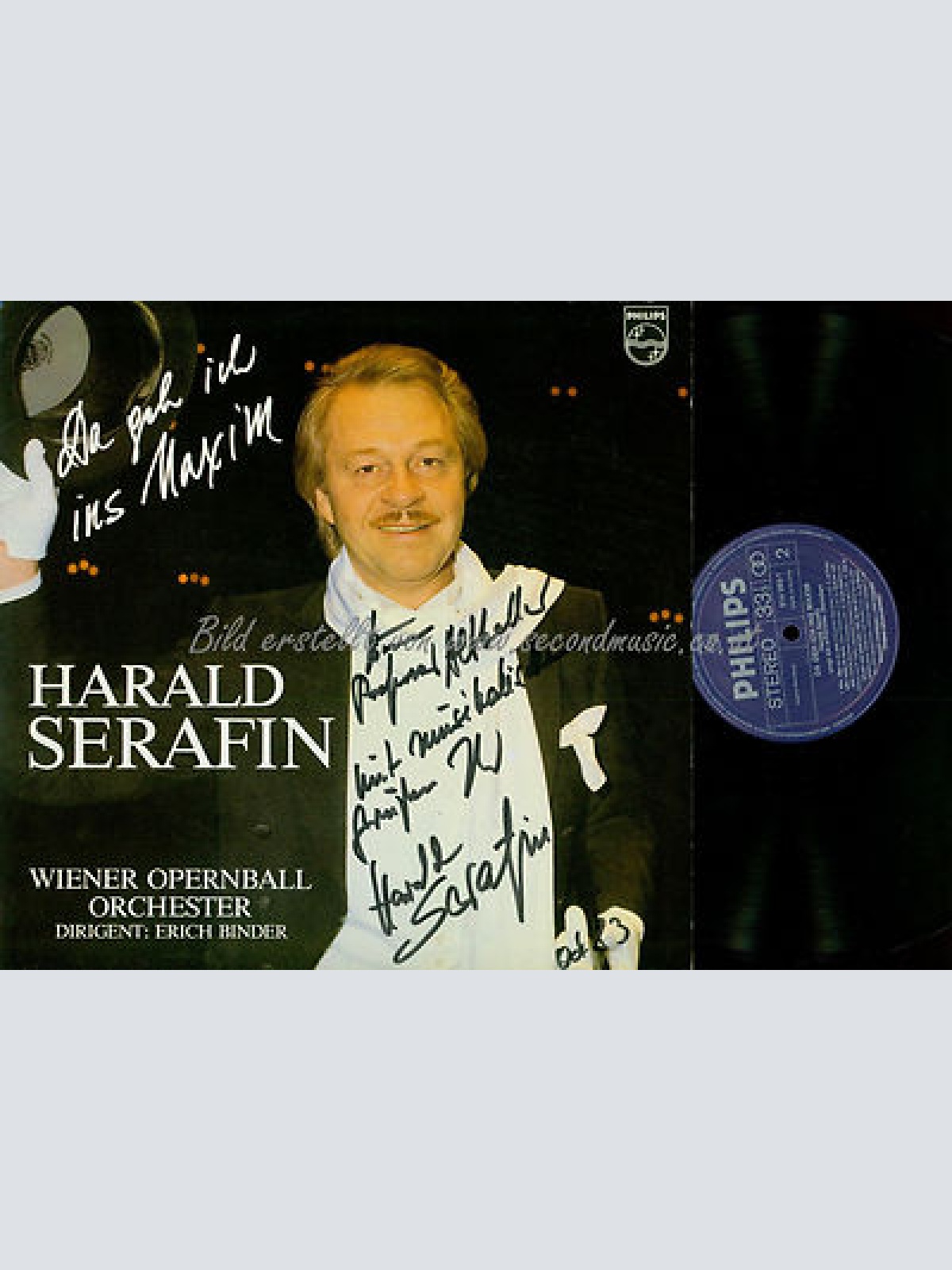 LP-HARALD SERAFIN DA GEH ICH INS MAXIM // SIGNIERT