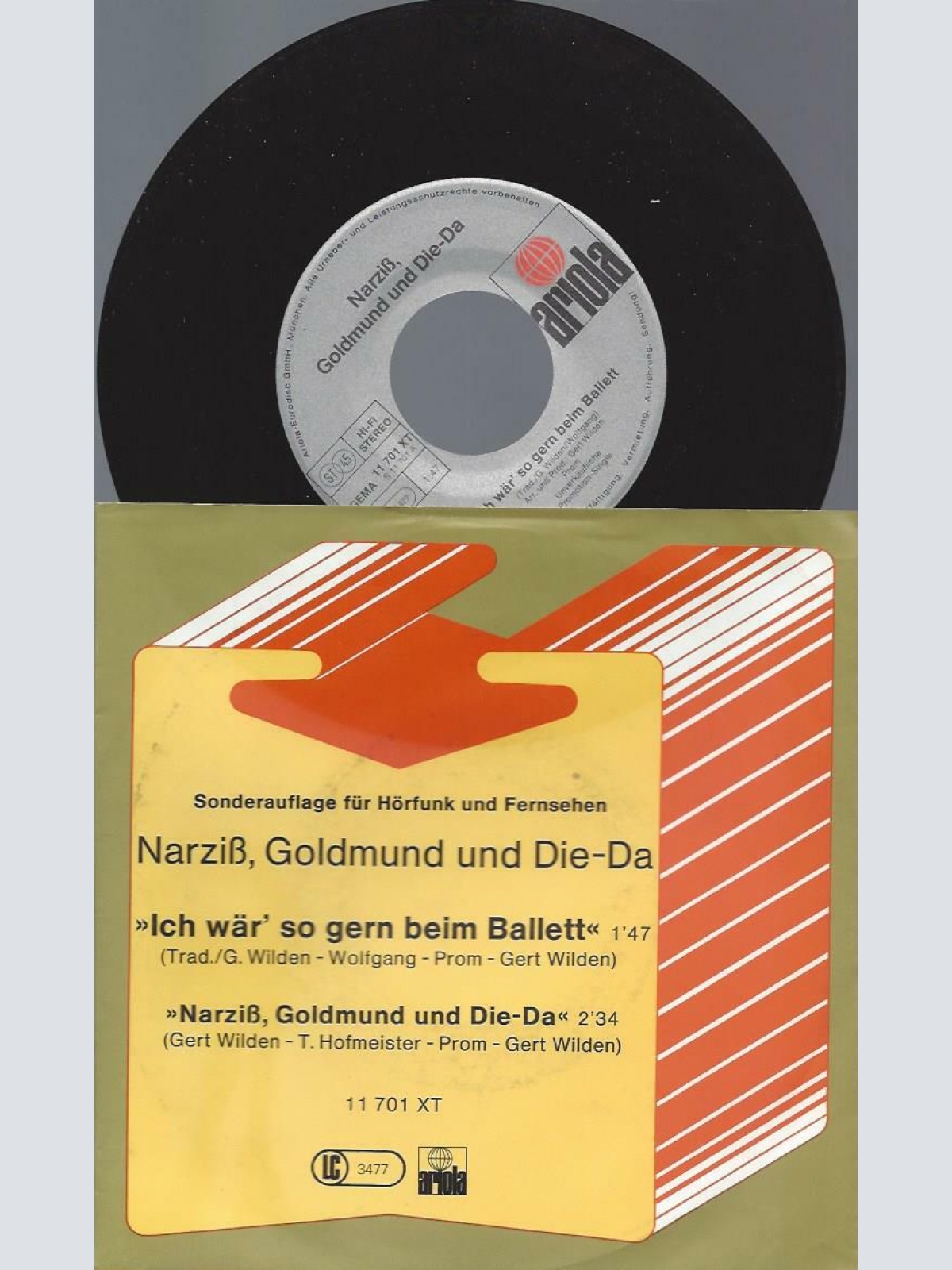 7" Narziß, Goldmund Und Die-Da – Ich Wär' So Gern Beim Ballet