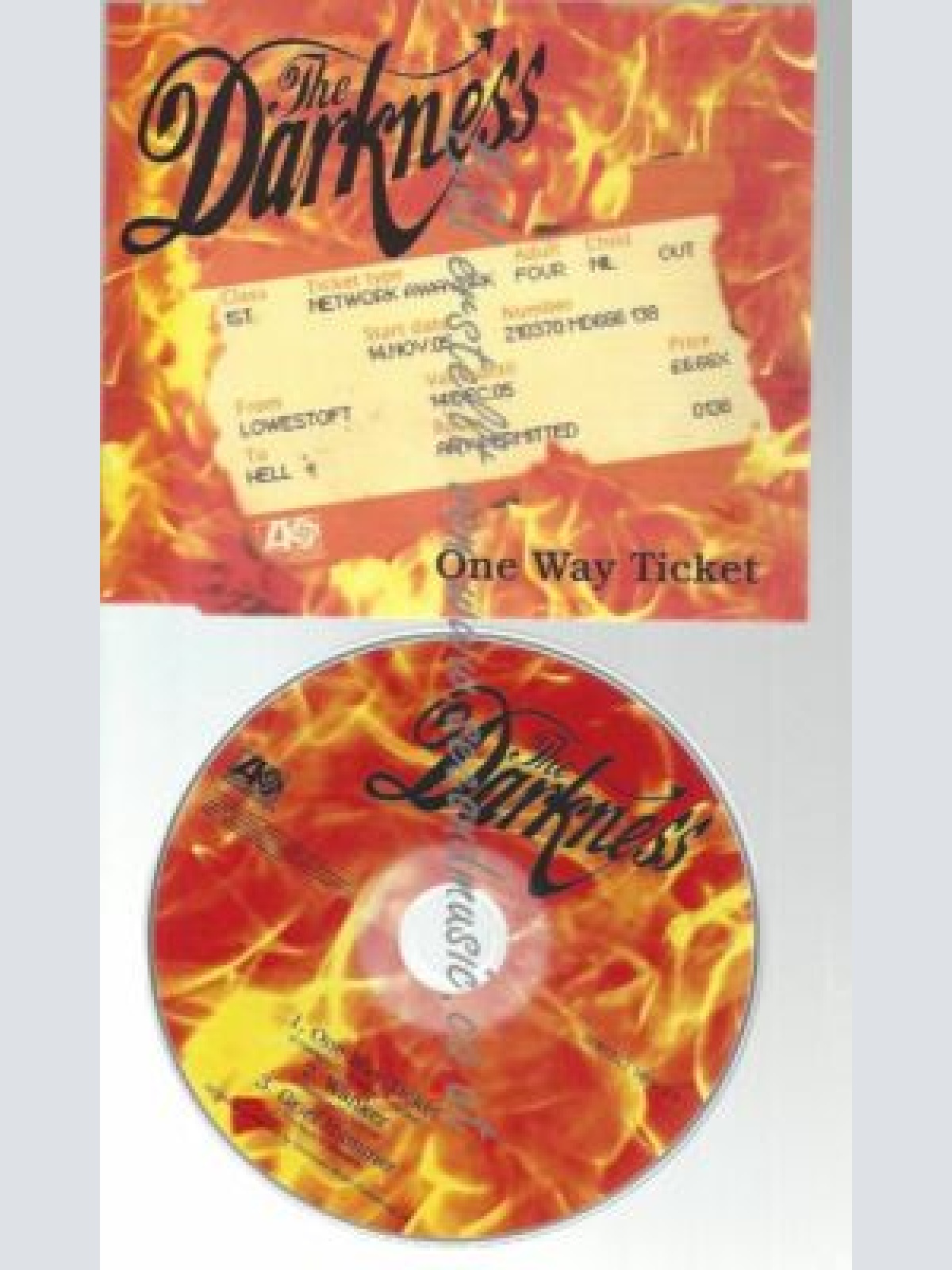 CD--THE DARKNESS--    ONE WAY TICKET CD