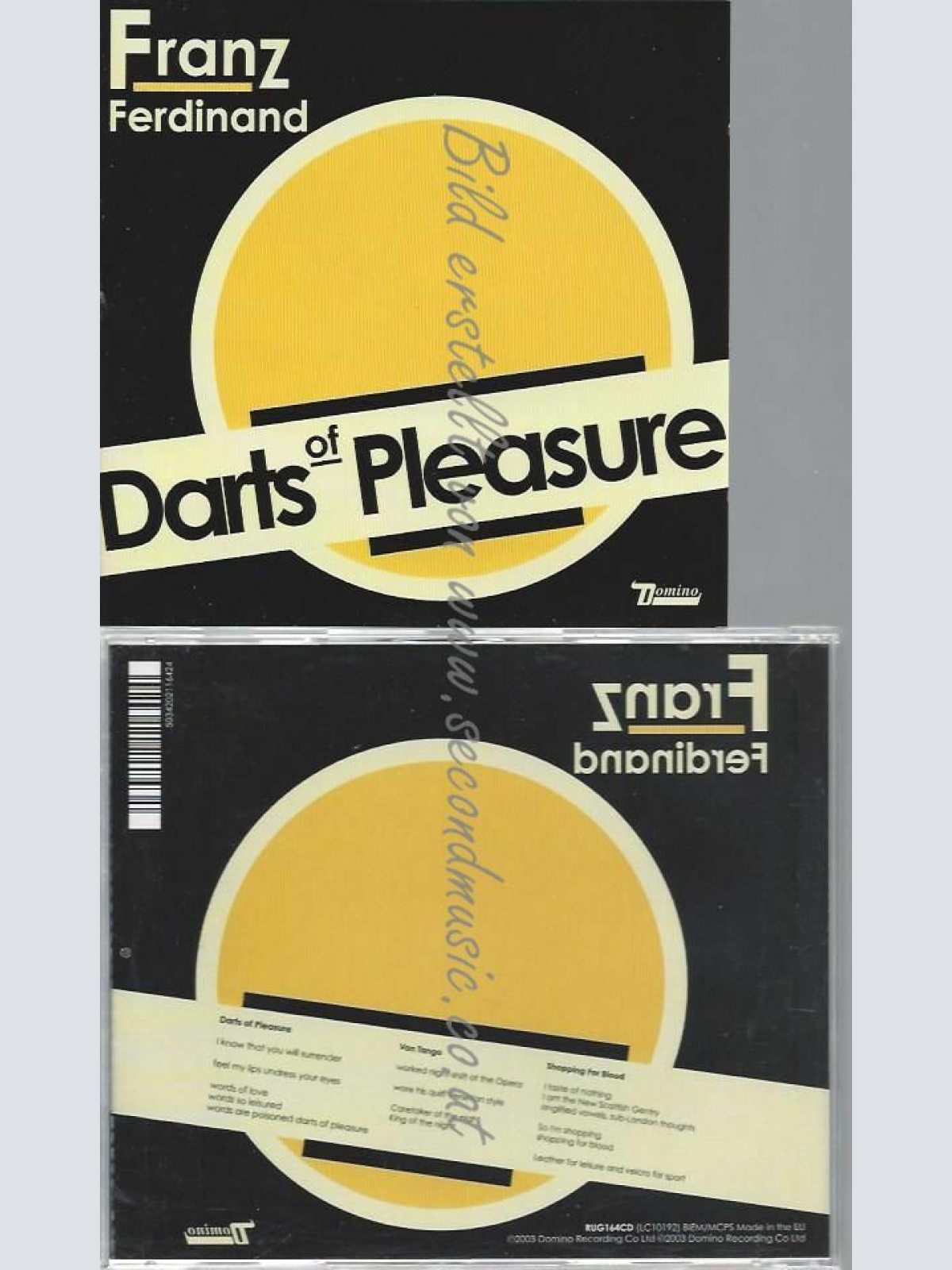 CD--FRANZ FERDINAND | --DARTS OF PLEASURE