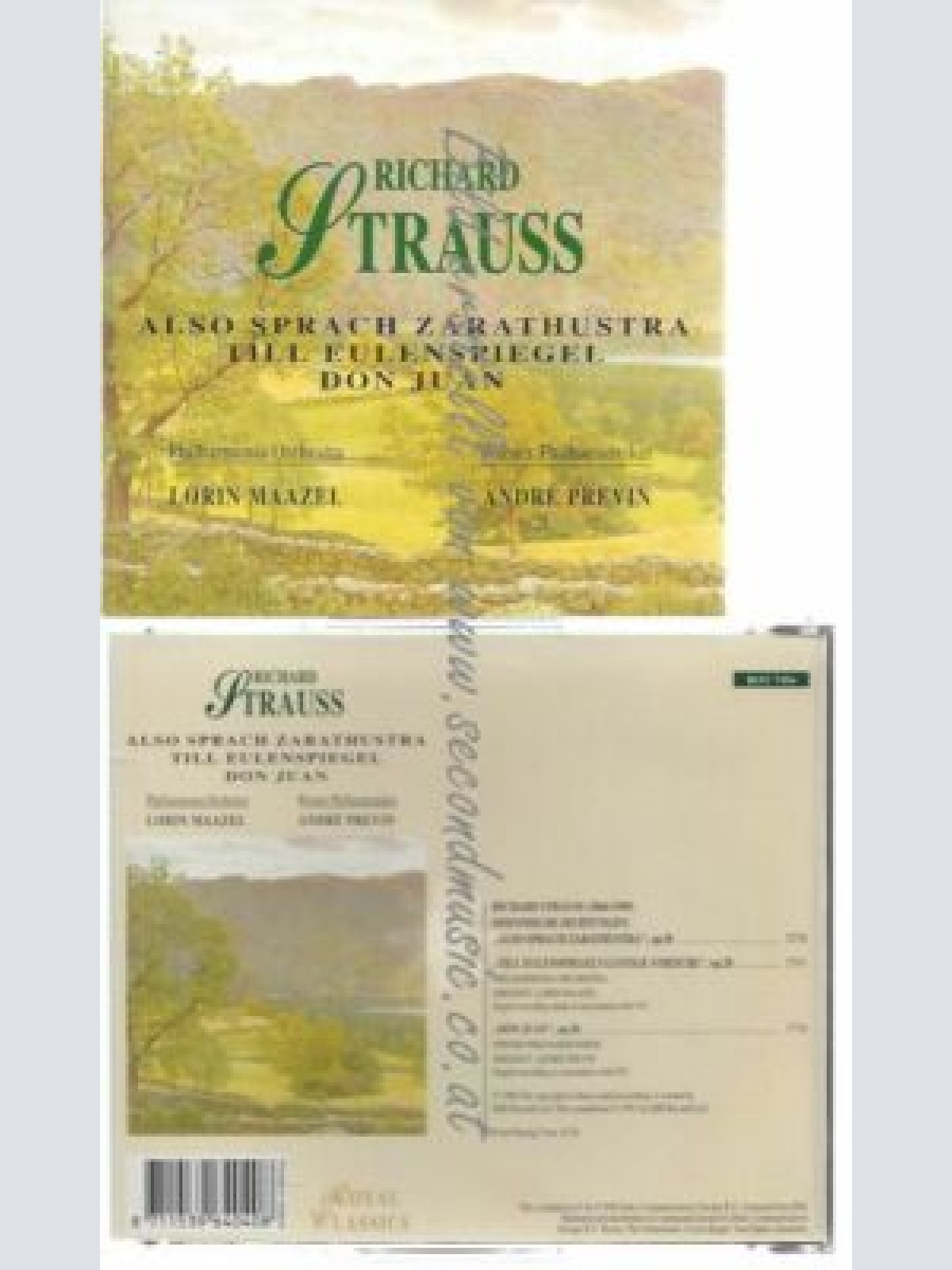 CD--DIVERSE -KLASSIK- | --ALSO SPRACH ZARATHUSTRA