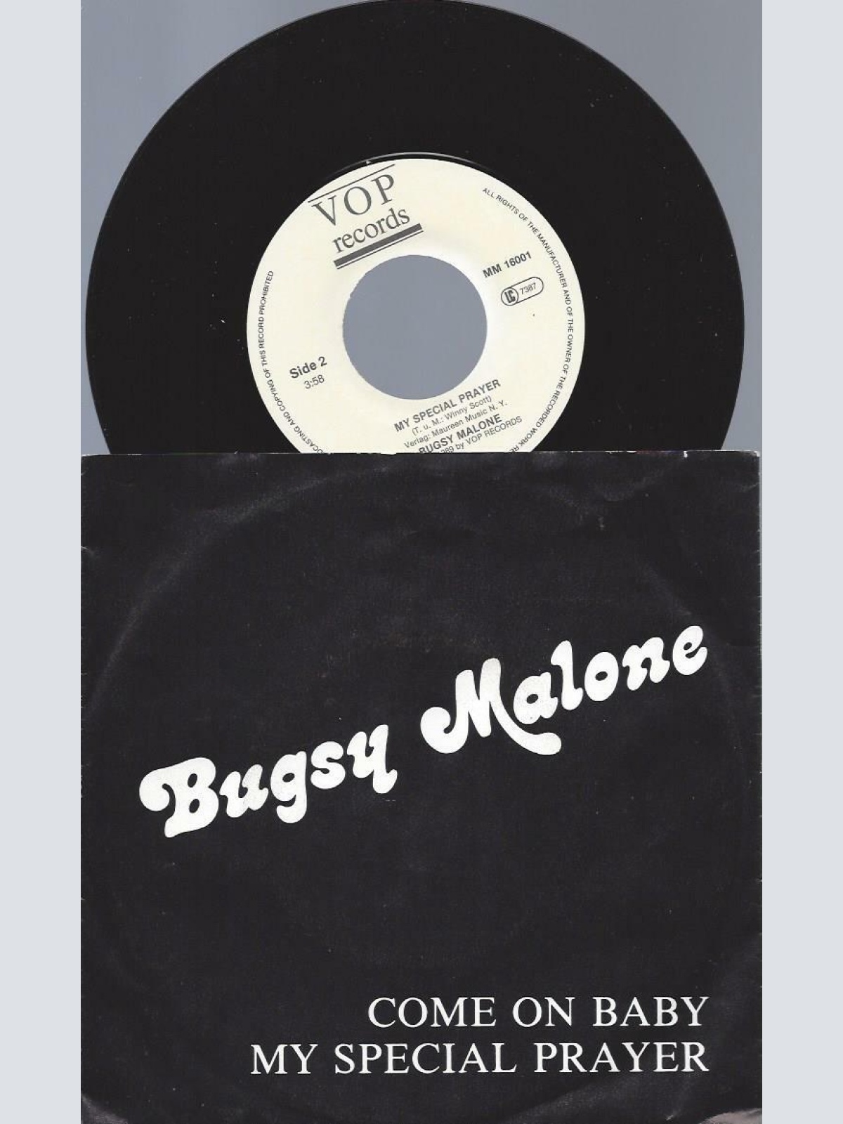 7"   Bugsy Malone   Come On Baby