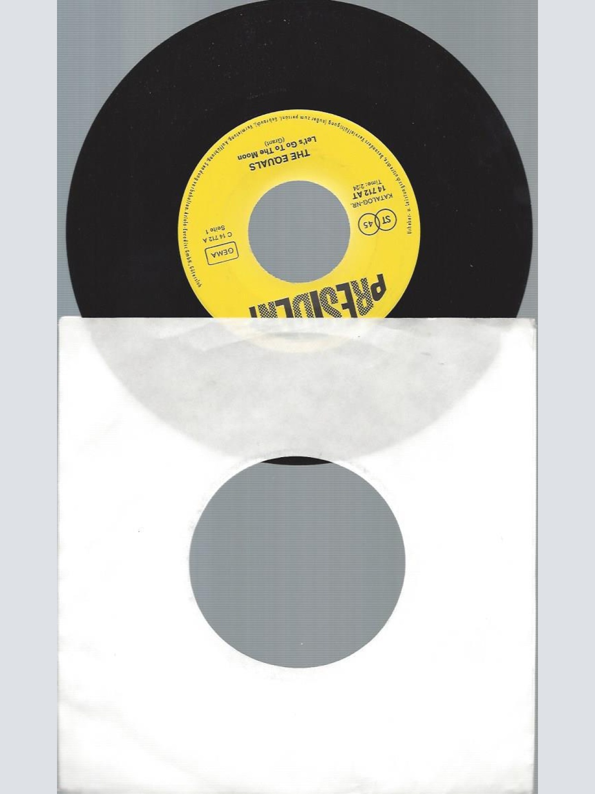 7"    The Equals  Let's Go To The Moon