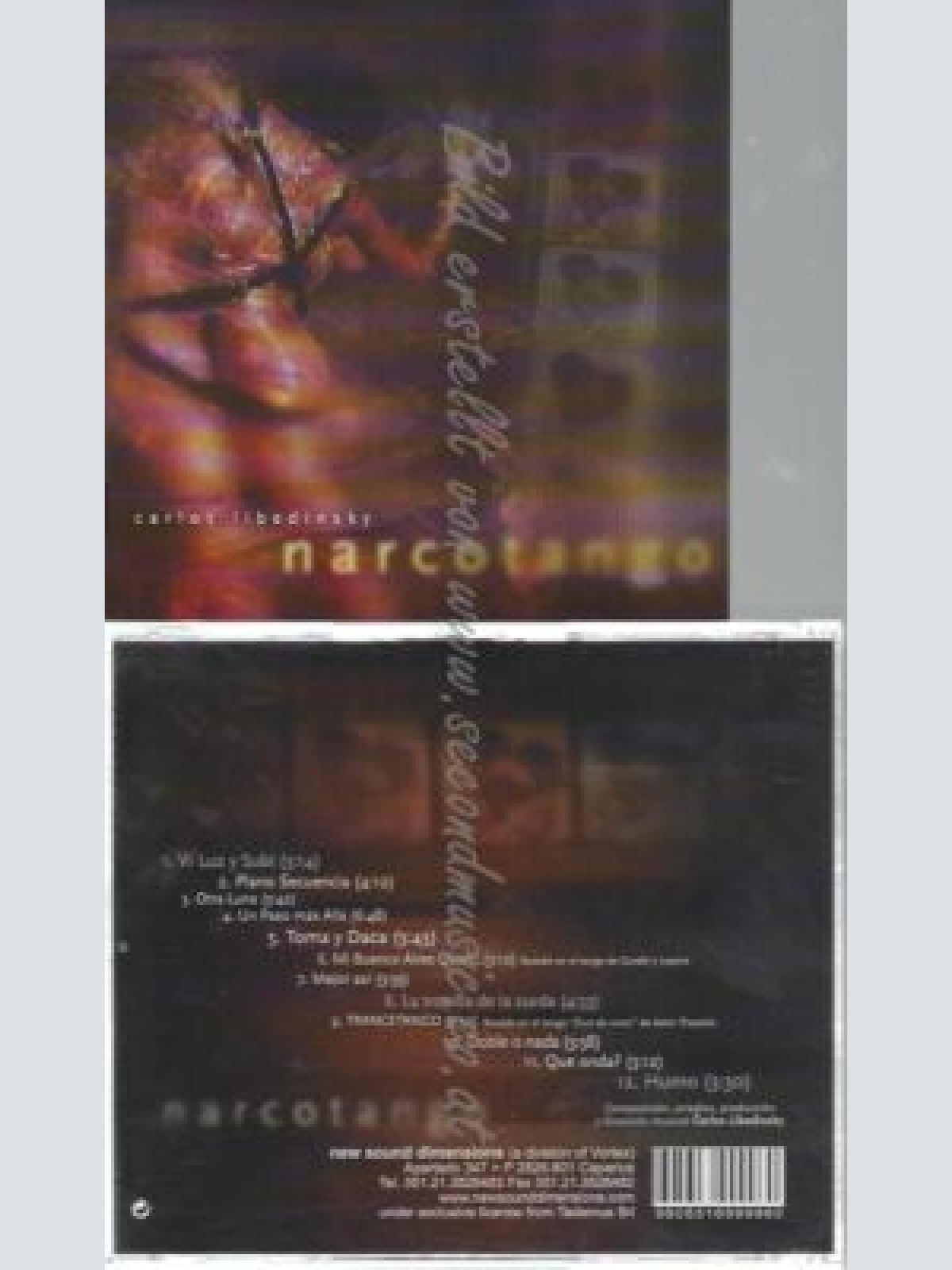 CD--CARLOS LIBEDINSKY | --NARCOTANGO