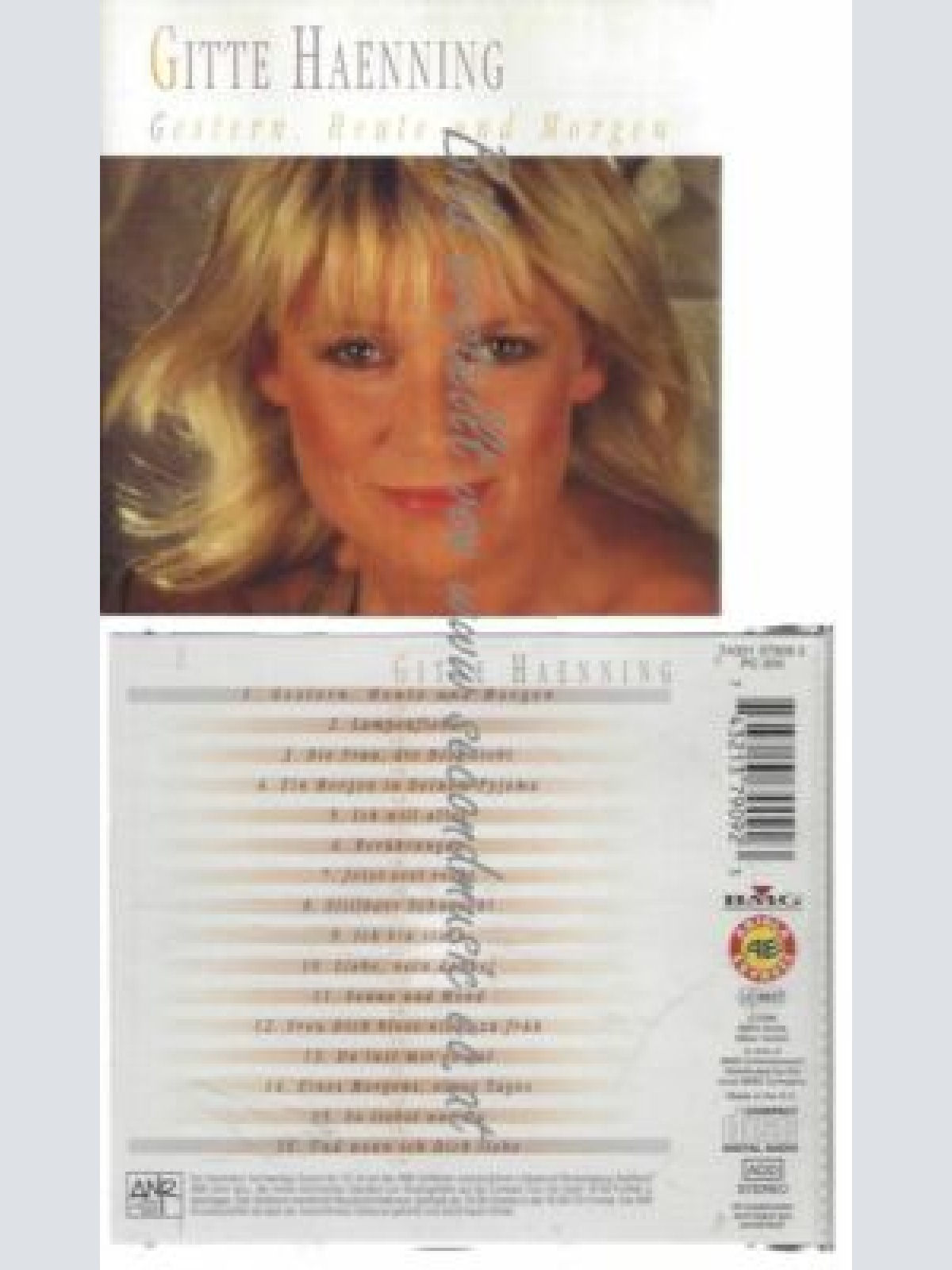 CD--GITTE HAENNING | --GESTERN,HEUTE UND MORGEN