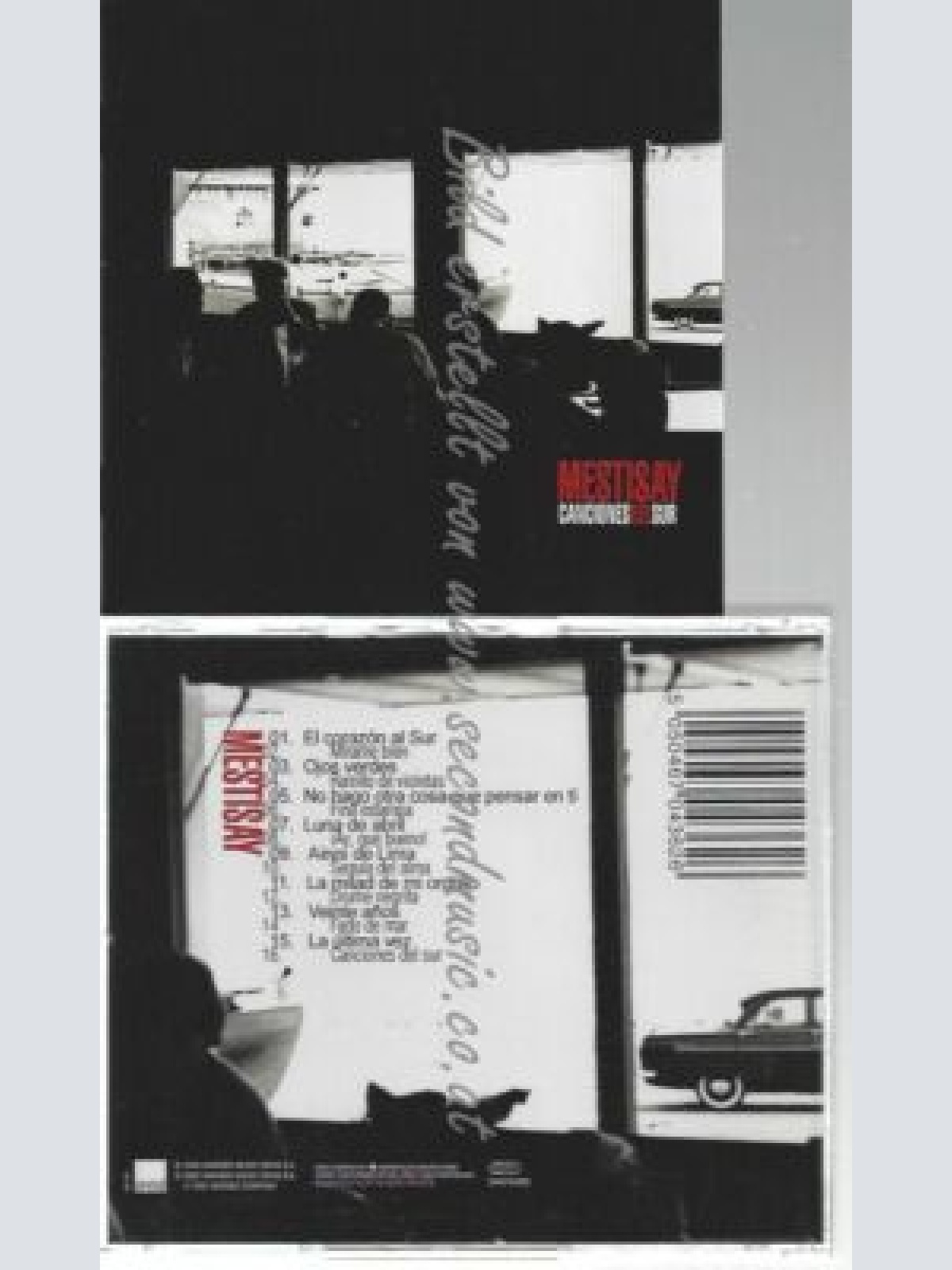 CD--MESTISAY--    CANCIONES DEL SUR