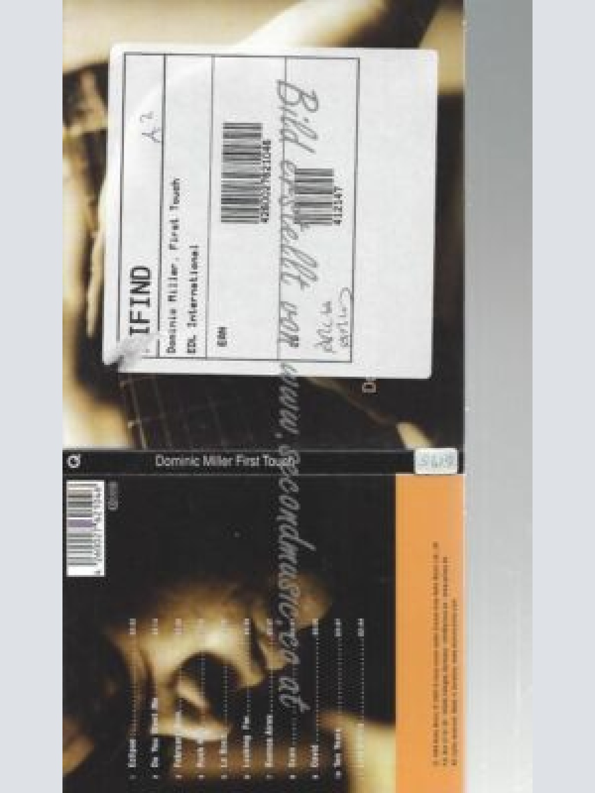 CD--DOMINIC MILLER--    FIRST TOUCH