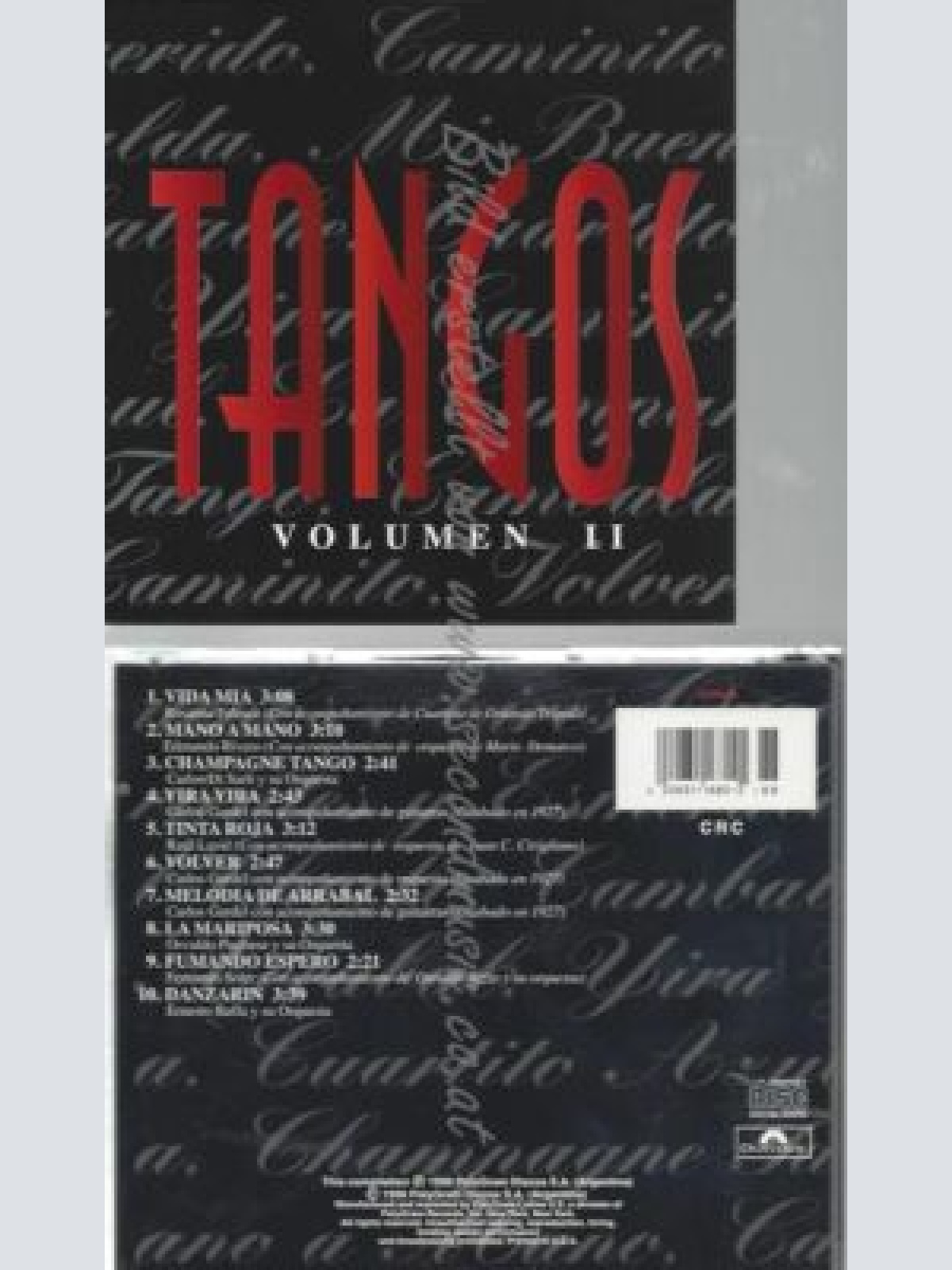 CD--TANGOS --Volumen 2