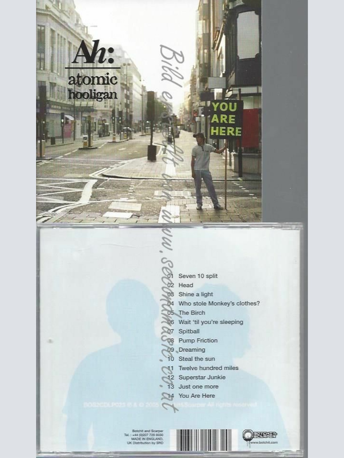 CD--ATOMIC HOOLIGAN | --YOU ARE HERE