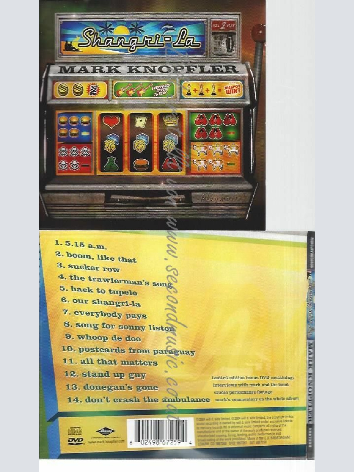 CD--MARK KNOPFLER | --SHANGRI-LA [CD & DVD]