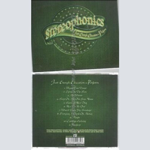 CD--STEREOPHONICS | --JUST ENOUGH EDUCATION..
