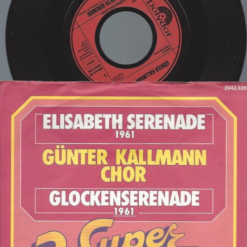 7" Günter Kallmann Chor – Elisabeth Serenade