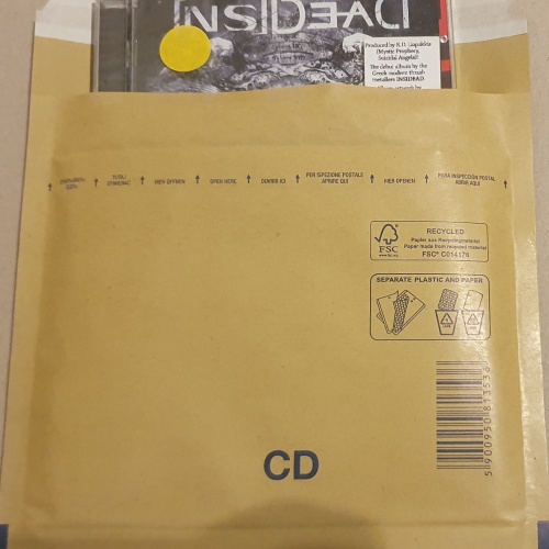 Luftpolster Versandtaschen Grösse  CD Braun Gold 200 Stk