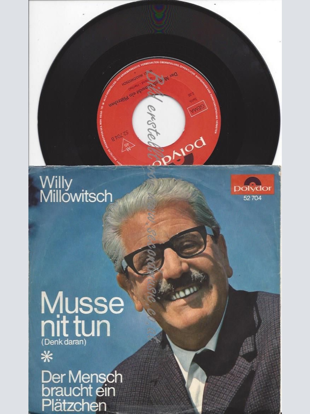 7"   Willi Millowitsch*  Musse Nit Tun