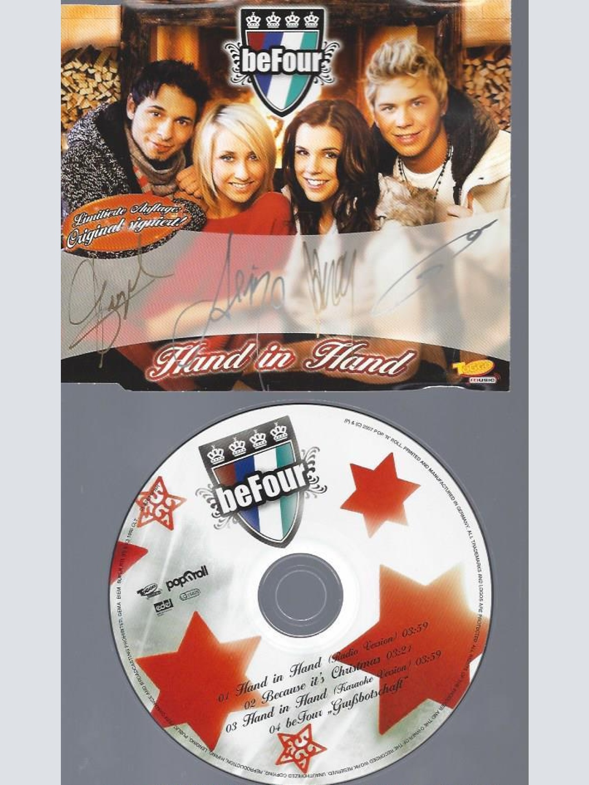 CD--  BEFOUR HAND IN HAND // MIT AUTOGRAMMEN