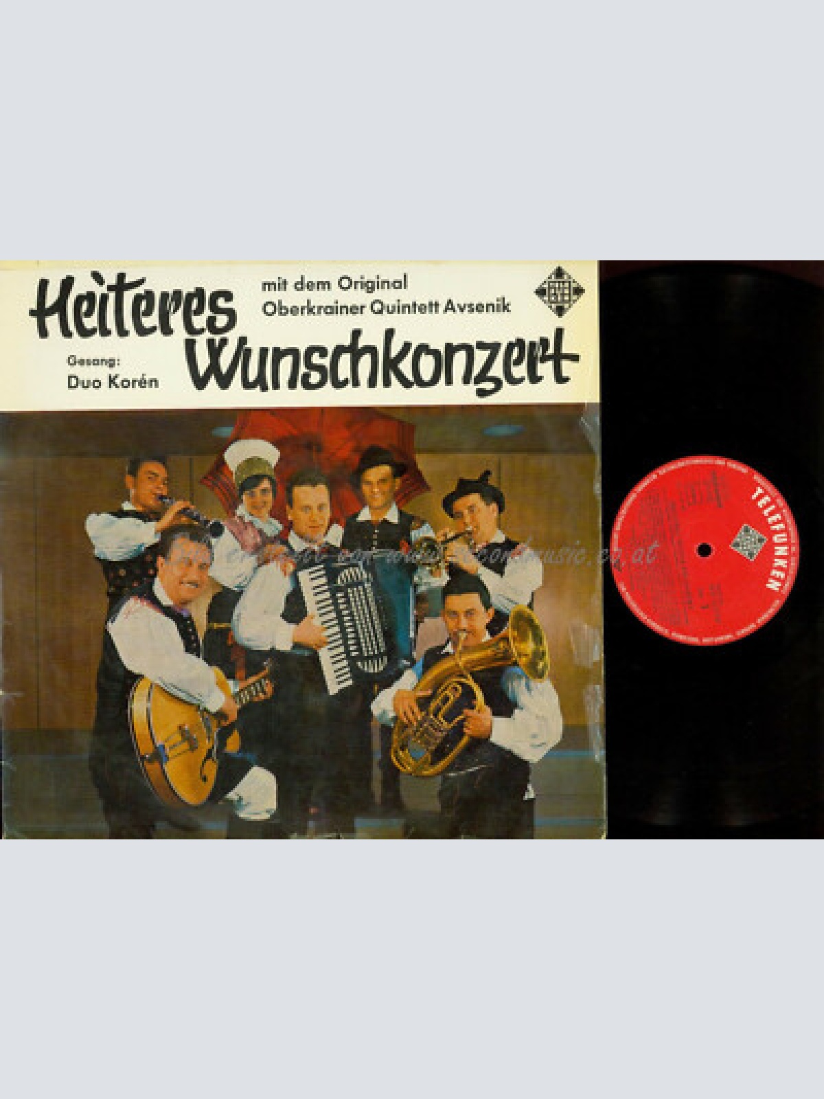 LP- Original Oberkrainer Quintett Avsenik  Heiteres Wunschkonzert  // CH PRESS