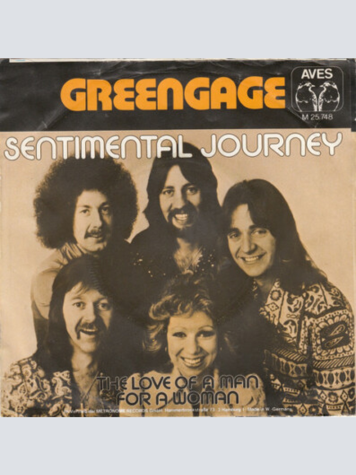 7", Single Greengage - Sentimental Journey