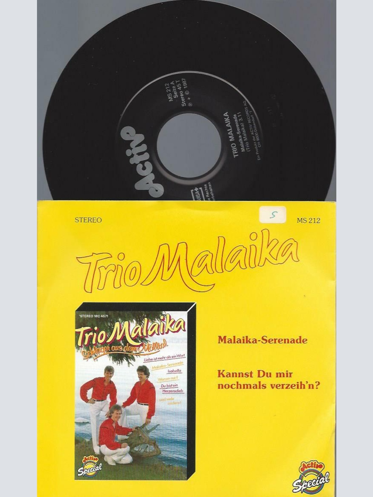 7"  Trio Malaika – Malaika-Serenade